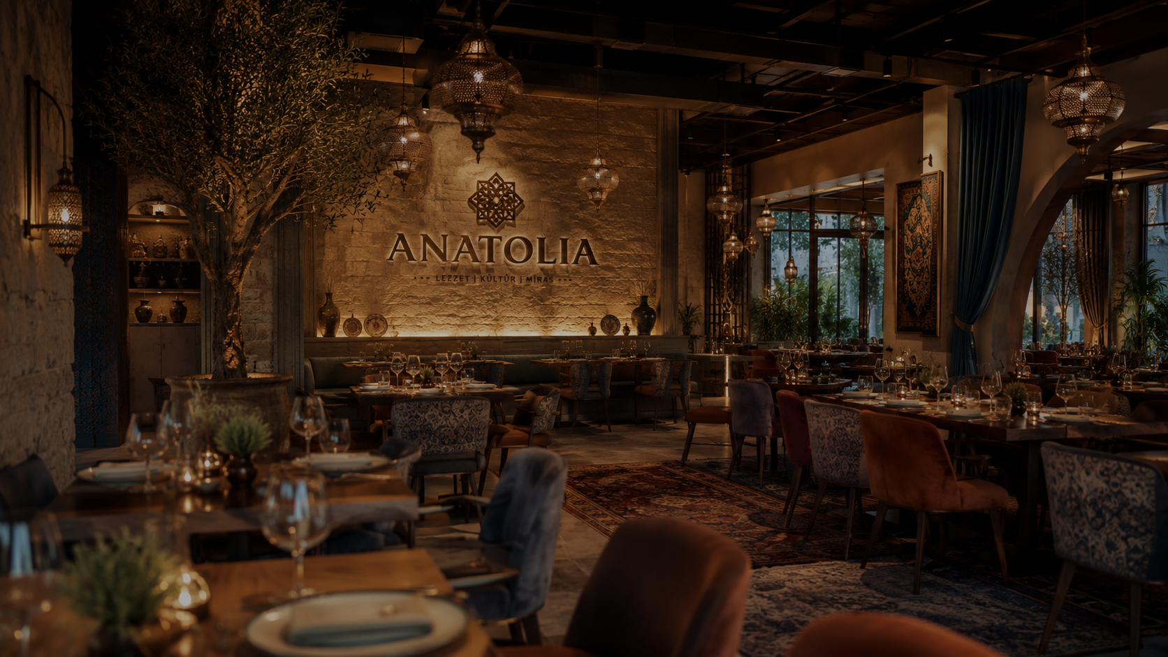 Anatolia Restaurant salon görünümü